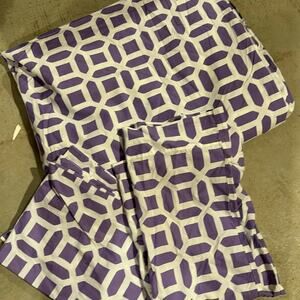 Pottery barn teen twin duvet set. 3 pieces purple new